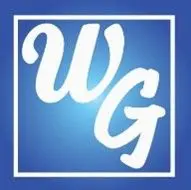 A blue square with the word " wg " written in it.